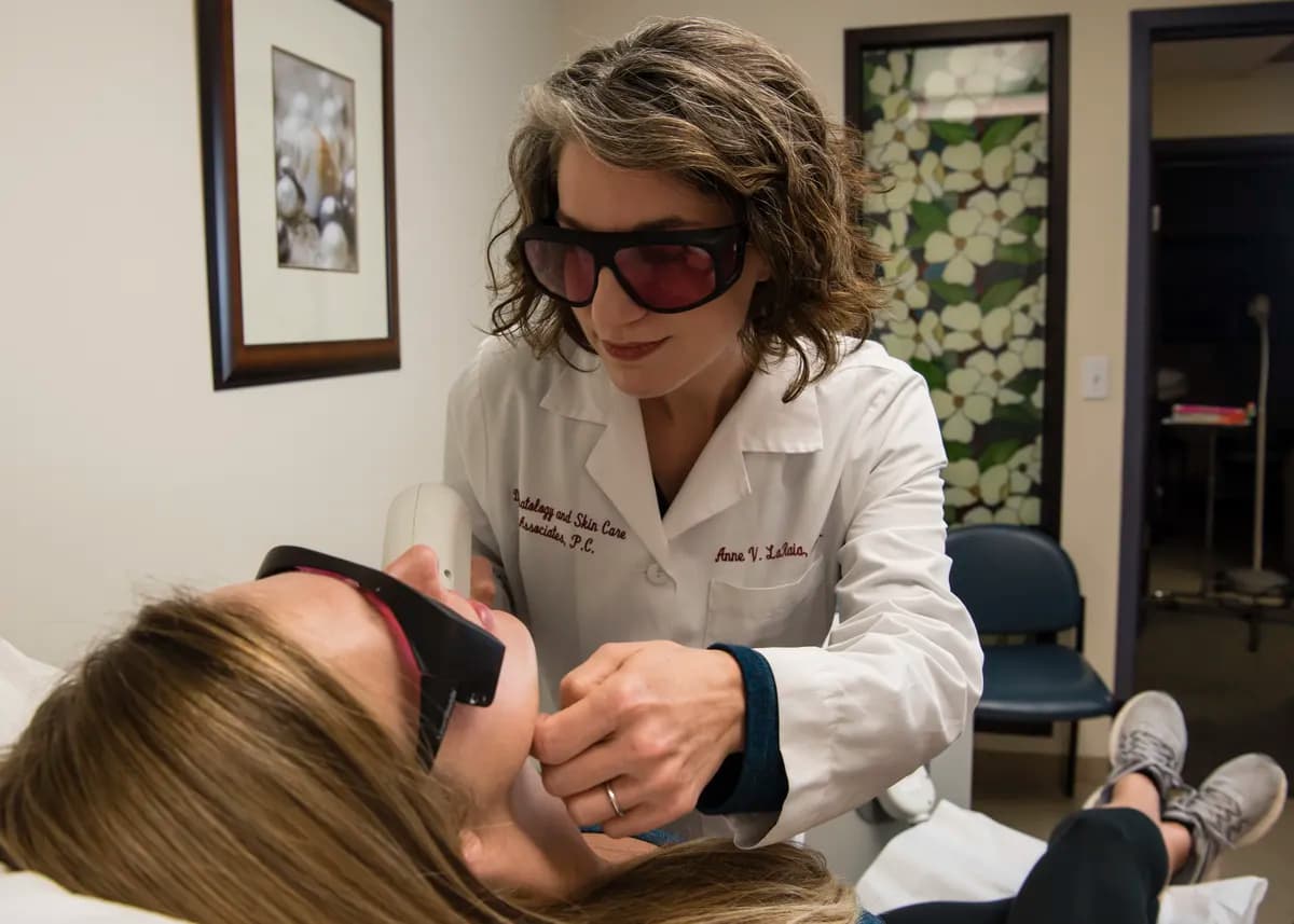 Laser facial resurfacing at Dermatology and Skin Care Associates
