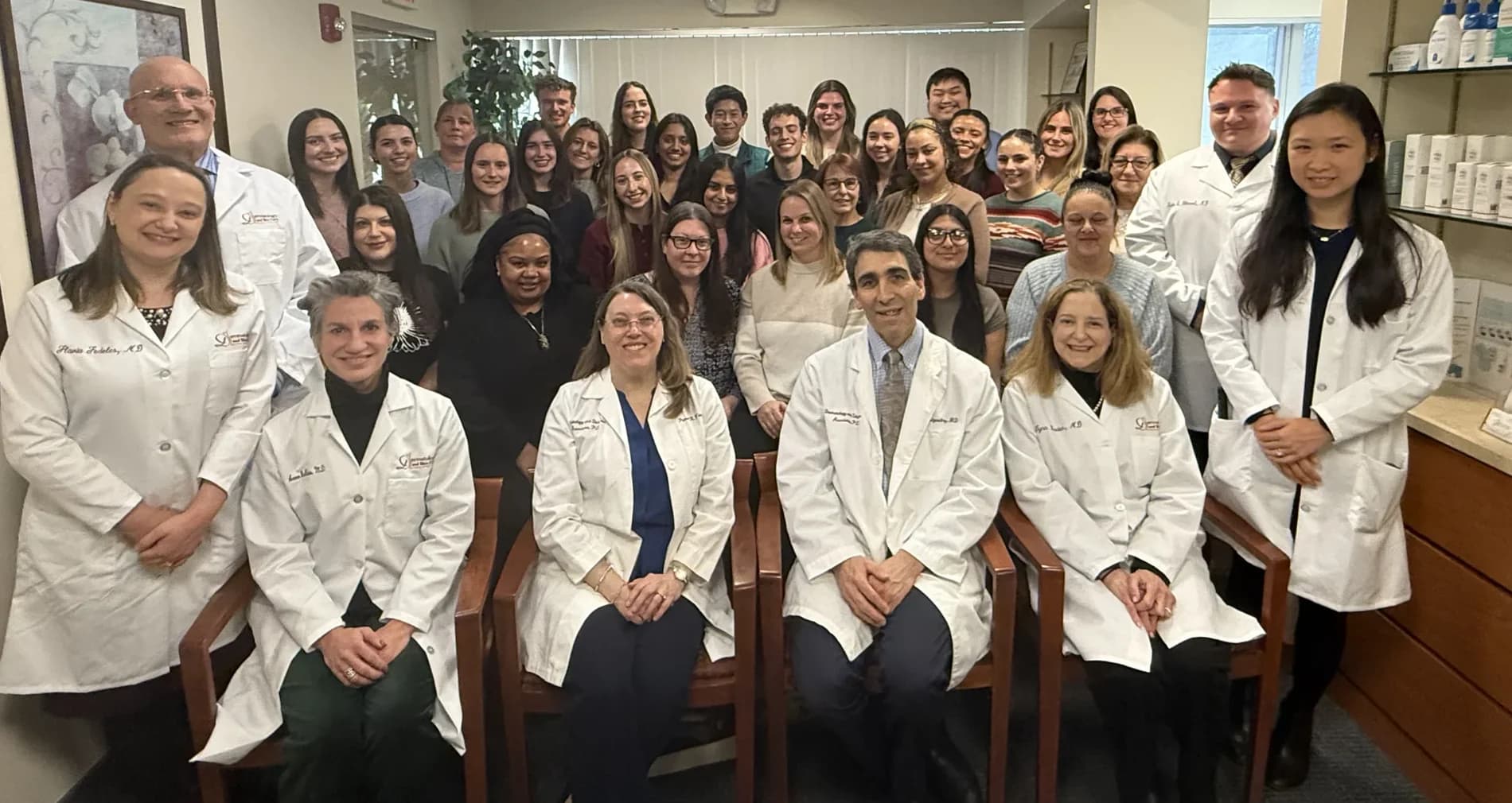 The Dermatology and Skin Care Associates team and Gap Year Mentorship cohort